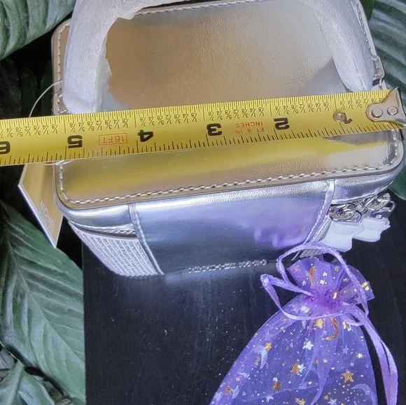 MICHAEL KORS Sandrine Crossbody & Handcrafted Rainbow Moonstone Bracelet - Picture 10 of 11